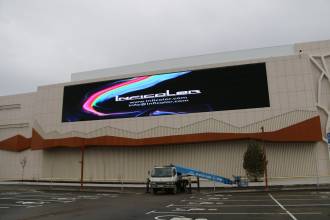 196m2 P15.625mm Mesh LED Display in Perm, Russia