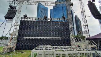 IR series P3.9 outoor LED Display 120m2 in Singapore
